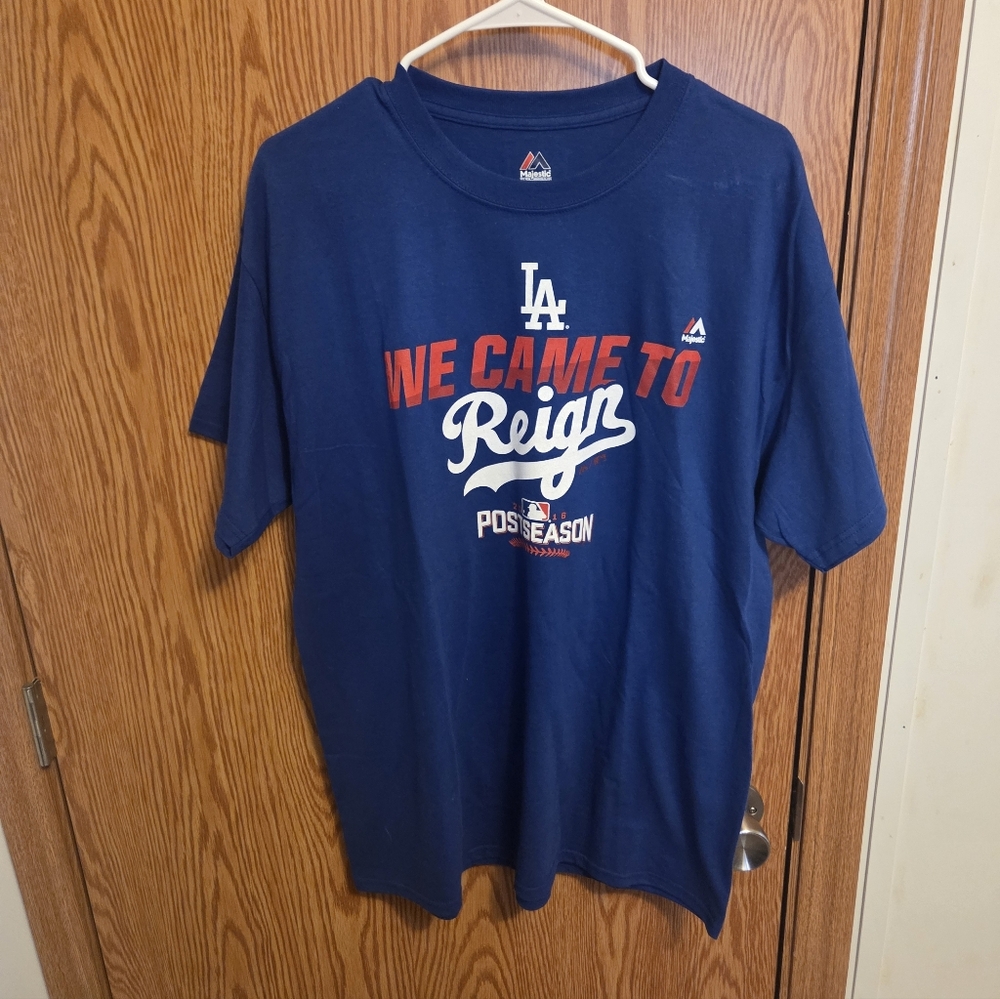 Majestic Los Angeles Dodgers 2016 Postseason Shirt Sz Large Men's NWOT MLB